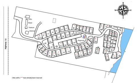 Park Map - Muskoka Falls Camp And Trailer Park